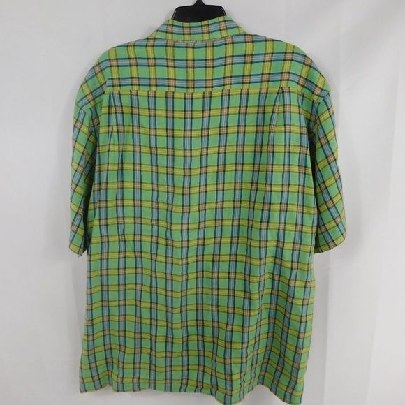 Alex Cannon Mens Short Sleeve Linen Button Up - Picture 3 of 3